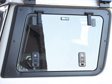 Prawe szklane okno uchylne Front Runner Gullwing do Toyoty Land Cruiser 76