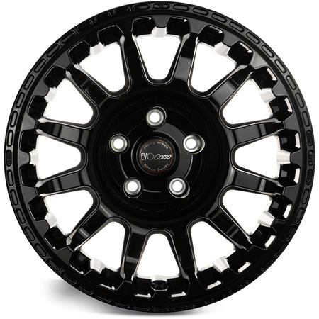 Felga aluminiowa Evo Corse Atlas NK 8x17" do off-roadu i rajdów terenowych - czarna z połyskiem - Toyota
