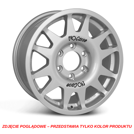 Felga aluminiowa Evo Corse DakarSuperZero 8.5x17" do off-roadu i rajdów terenowych - srebrna - Toyota