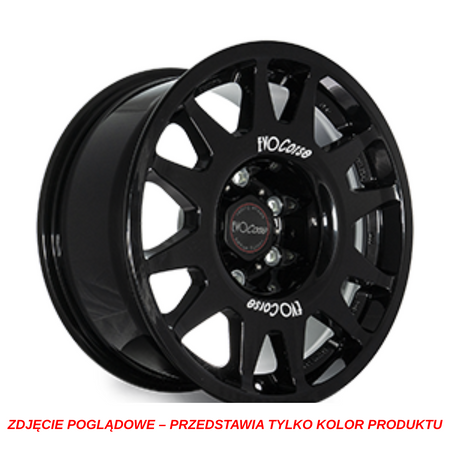 Felga aluminiowa Evo Corse DakarZero 8.5x18" do off-roadu i rajdów terenowych - czarna z połyskiem - Ford, Mazda, Volkswagen