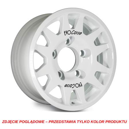Felga aluminiowa Evo Corse DakarZero 8x16" do off-roadu i rajdów terenowych - biała - Toyota