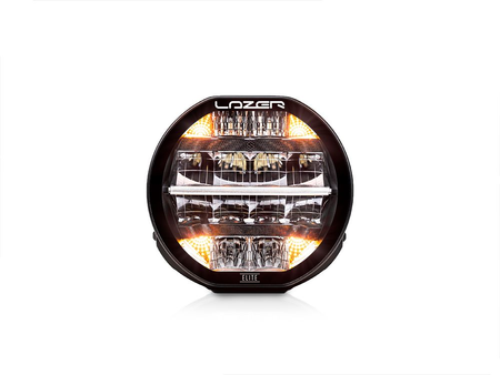 Okrągła lampa LED Lazer Lamps Sentinel 7″ Elite — czarna, ze światłem pozycyjnym