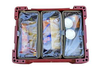 Zestaw organizerów do skrzynki Camp Cover Ammo Pouch — 3 x 1/3 — kolor khaki
