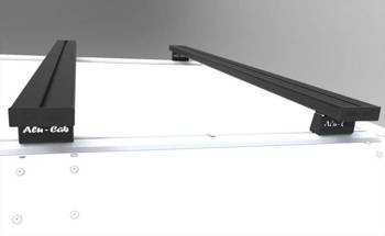 Belki nośne Alu-Cab 1250 mm – czarne, 2 szt., bez stóp