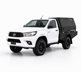 AluBlack Platforma ładunkowa z zabudową 3/4 do Toyota Hilux 2016+ z pojedynczą kabiną