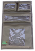 Organizer na drzwi Camp Cover z przezroczystymi kieszeniami — 4 kieszeni — kolor khaki