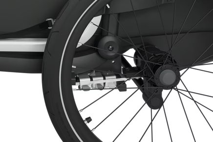 Przyczepka rowerowa wielofunkcyjna na dwa miejsca Thule Chariot Cab – ciemnoszara