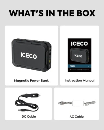 Powerbank magnetyczny ICECO 250 Wh do lodówek turystycznych
