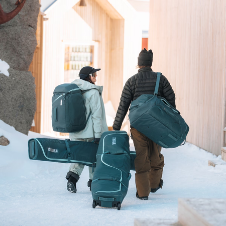 Torba na narty i snowboard Thule RoundTrip Ski and Snowboard Duffel 80L - szaroniebieska dark slate