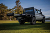 AluBlack Platforma ładunkowa z opuszczanymi burtami do Toyota Land Cruiser 79 z pojedynczą kabiną