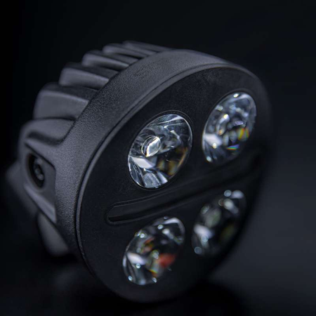 Światła drogowe Strands biało-żółte Nuuk D-Line MC Driving Light 3"