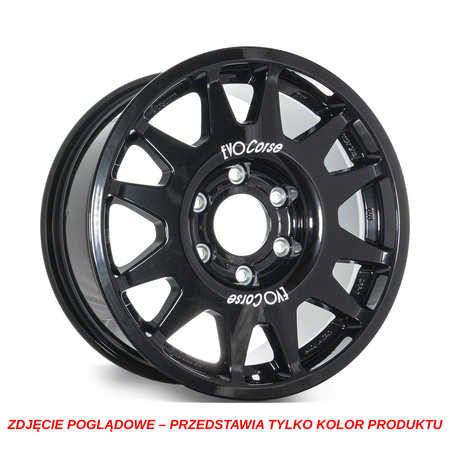 Felga aluminiowa Evo Corse DakarZero 8.5x18" do off-roadu i rajdów terenowych - czarna z połyskiem - Toyota