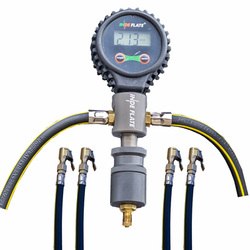 INDEFLATE Four Hose Unit z cyfrowym manometrem