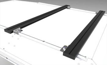 Belki nośne Alu-Cab 1250 mm – czarne, 2 szt., bez stóp