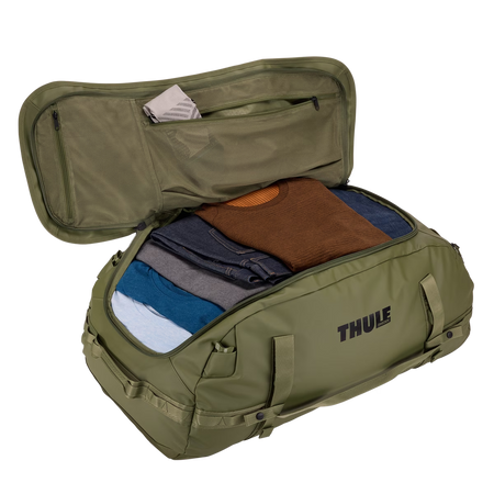 Torba podróżna Thule Chasm 90 l typu 2 w 1 – torba / plecak – oliwkowa