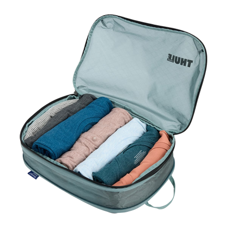 Półprzezroczysty pokrowiec Thule Compression Packing Cube – szary staw, średni