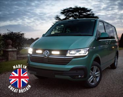 Zestaw lamp LED do grilla Lazer Lamps 2 × Triple-R 750 Beacon — Volkswagen T6.1 (2019+)