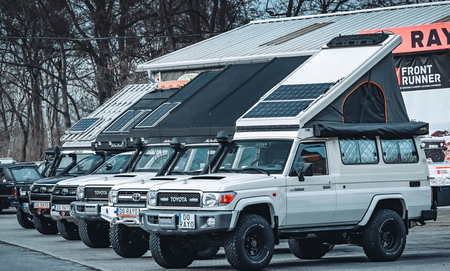 Dach otwierany Alu-Cab "Hercules G2" do Toyota Land Cruiser 75 & 78 - biały