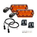 Lampy LED NACHO NANO Scene z bursztynowym kloszem – 2 sztuki