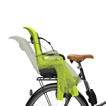 Odchylany fotelik rowerowy na ramę Thule RideAlong 2 – limonkowy