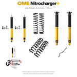 Zestaw zawieszenia OME Nitrocharger+ – Jeep Wrangler JK Unlimited V6 benzynowy 2006–2008 LHD, 100 mm, stałe 300 kg z tyłu, terenowy