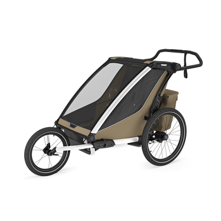 Przyczepka rowerowa dla dziecka Thule Chariot Cross 2 Double – khaki