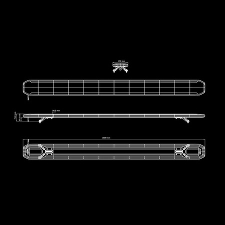 Belka ostrzegawcza Strands Skylord EXP 1800 mm