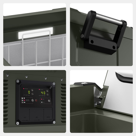 Lodówka kompresorowa ICECO VL75PROD 75 l 12/24 V Dual Zone – szara