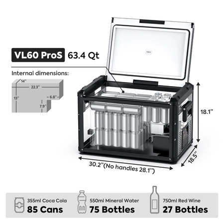 Lodówka kompresorowa ICECO VL60PROS 60 l 12/24 V – oliwkowa