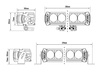 LAZER ZESTAW DWÓCH LAMP TRIPLE-R 750 ELITE GEN2 (E-BOOST) Z SYSTEMEM MONTAŻU W FABRYCZNYM GRILLU - FORD TRANSIT (2019 - )