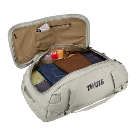 Torba podróżna Thule Chasm 70 l typu 2 w 1 – torba / plecak – piaskowa