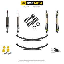 Zestaw zawieszenia OME MT64 – Toyota Tacoma III 2016–2023, 50 mm, przód 0–50 kg, stałe 300 kg z tyłu