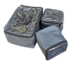 Zestaw organizerów do skrzynki Camp Cover Ammo Pouch — 2 x 1/4 + 1 x 1/2 — kolor grafitowy