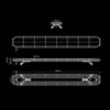 Belka sygnalizacyjna Strands Skylord EXP Warning Light Roof Bar - 1200 mm