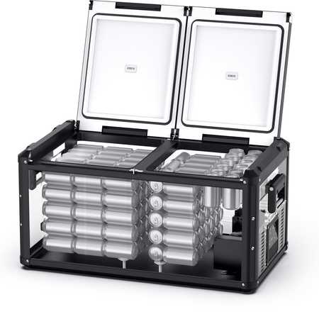 Lodówka kompresorowa ICECO VL90PROD 90 l 12/24 V Dual Zone – oliwkowa