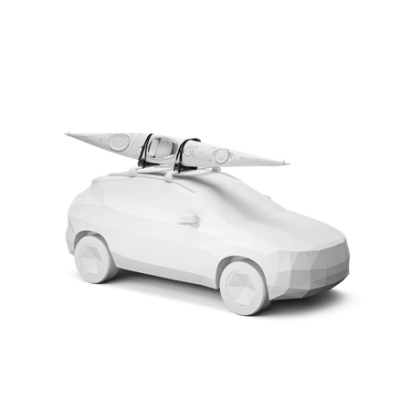 Uchwyt na kajak Thule Hull-a-Port Aero – czarny