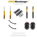 Zestaw zawieszenia OME Nitrocharger+ – Ford Ranger PX III 2019–2022, 30/40 mm, stałe 300 kg z tyłu, mocniejsze tłumienie przodu, standardowe tłumienie tyłu, resory paraboliczne