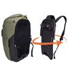 Hybrydowa sakwa rowerowa i plecak Thule Paramount 26L - zielona soft green