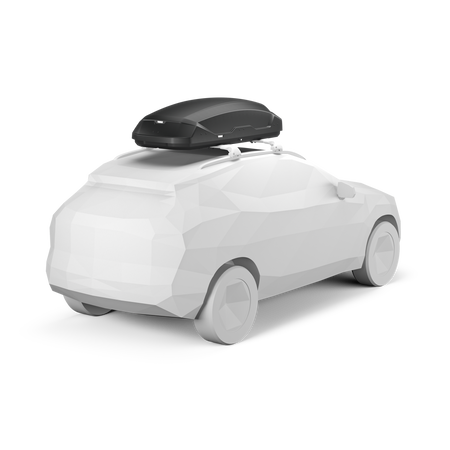 Box dachowy Thule Pulse 2 M 400 l – czarny matowy