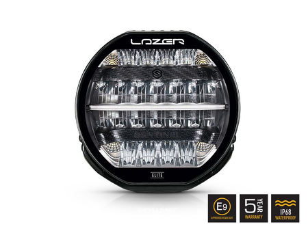 Okrągła lampa LED Lazer Lamps Sentinel 9″ Elite — czarna