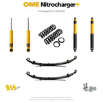 Zestaw zawieszenia OME Nitrocharger+ – Ford Ranger PX III 2019–2022, 30/40 mm, stałe 300 kg z tyłu, standardowe tłumienie przodu, standardowe tłumienie tyłu
