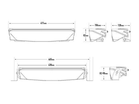Listwa świetlna LED Lazer AIR-55