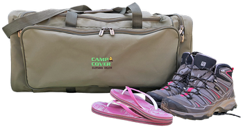 Torba podróżna Camp Cover Clothing Deluxe 60 l — kolor khaki