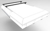 Belki nośne Alu-Cab 1250 mm – czarne, 2 szt., bez stóp