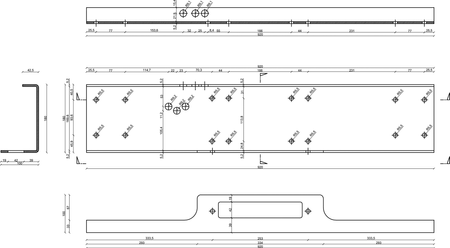 Płyta montażowa uniwersalna 4x4 Dragon Winch DWM 12000-13000 lbs