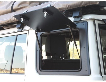 Lewe okno uchylne Front Runner Gullwing aluminium do Toyota Land Cruiser 76 – GWTL003
