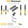 Zestaw zawieszenia OME Nitrocharger+ – Toyota Land Cruiser 76 Diesel od 08.2016, 50 mm, średnie obciążenie tyłu, bez ciężkiego wyposażenia przodu, resory paraboliczne, fabryczne wieszaki