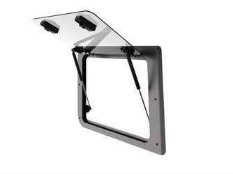 Lewe szklane okno Front Runner Gullwing do Toyoty Land Cruiser 76