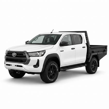 AluBlack Platforma ładunkowa z opuszczanymi burtami do Toyota Hilux 2016+ z podwójną kabiną