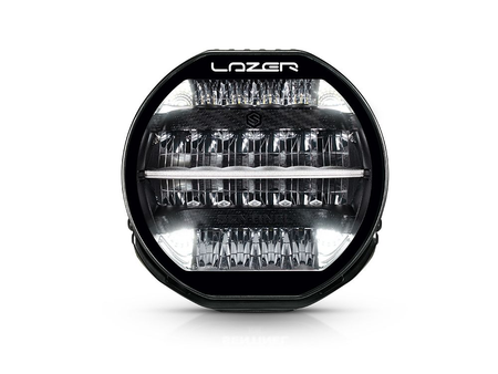 Okrągła lampa LED Lazer Lamps Sentinel 9″ Standard — czarna, ze światłem pozycyjnym